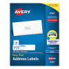 Easy Peel White Address Labels W/ Sure Feed Technology, Inkjet Printers, 1 X 4, White, 20/Sheet, 100 Sheets/Box