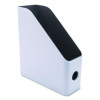Fusion Magazine File, 4.25 X 9.5 X 12, White/Gray