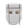 Wall Clips For Fabric Panels, 40 Sheet Capacity, White, 50/Box