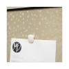 Wall Clips For Fabric Panels, 40 Sheet Capacity, White, 50/Box