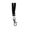 Deluxe Safety Lanyards, Metal Lobster Claw Hook Fastener, 36" Long, Black, 24/Box