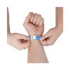 Crowd Management Wristbands, Sequentially Numbered, 10" x 0.75", Blue, 100/Pack