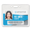 Proximity Id Badge Holders, Horizontal, Clear 3.75" x 3" Holder, 3.5" x 2.25" Insert, 50/Pack