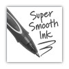 Gel-Ocity Quick Dry Gel Pen, Retractable, Medium 0.7 Mm, Black Ink, Black Barrel, Dozen