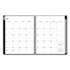Enterprise Academic Weekly/Monthly Planner, 11 x 8.5, Black Cover, 12-Month (July To June): 2025 To 2026