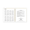 Day Designer Daily/Monthly Frosted Planner, Rugby Stripe Artwork, 10 x 8, Black/White Cover, 12-Month (July-June): 2025-2026