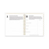 Day Designer Daily/Monthly Frosted Planner, Rugby Stripe Artwork, 10 x 8, Black/White Cover, 12-Month (July-June): 2025-2026