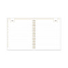 Day Designer Daily/Monthly Frosted Planner, Rugby Stripe Artwork, 10 x 8, Black/White Cover, 12-Month (July-June): 2025-2026