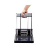 130-Sheet Xtreme Duty Adjustable Two- To Three-Hole Punch, 9/32" Holes, Black/Silver