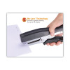 B8 Xtreme Duty Plier Stapler, Soft Rubber Handle, 45-Sheet Capacity, 0.25" To 0.38" Staples, 2.5" Throat, Black/Charcoal Gray