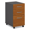 Series C Mobile Pedestal File, Left/Right, 3-Drawers: Box/Box/File, Legal/Letter/a4/a5, Cherry/Gray, 15.75" X 20.25" X 27.88"