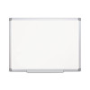 Earth Silver Easy Clean Magnetic Dry Erase Boards, 36" x 24", White Surface, Satin Aluminum Frame