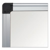 Porcelain Value Dry Erase Board, 48" x 72", White Surface, Satin Aluminum Frame