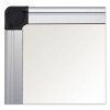 Porcelain Value Dry Erase Board, 48" x 72", White Surface, Satin Aluminum Frame
