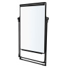Folds-To-a-Table Melamine Easel, 28.5" x 37.5", White Surface, Black Steel Frame