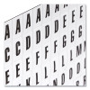 Heavy-Duty Board Magnets, Letters, 0.75" Tall, Black Characters, White Background, 120 Pieces