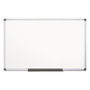 Value Melamine Dry Erase Board, 48" x 96", White Surface, Satin Aluminum Frame
