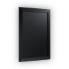 Kamashi Chalk Board, 36" x 24", Black Surface, Black Wood Frame
