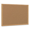 Earth Cork Board, 72" x 48", Tan Surface, Oak Finished Wood Frame