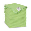 Microfiber Cleaning Cloths, 16 X 16, Green, 24/Pack