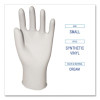 Powder-Free Synthetic Vinyl Gloves, Small, 4 Mil Thick, 9.5" Long, Cream, 100/Box, 10 Boxes/Carton