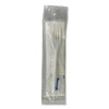 Three-Piece Utensil Set, Fork/Napkin/Salt, Plastic, White, 500/Carton