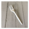 Mediumweight Polypropylene Cutlery, Fork, 5.51", Plastic, White, 1,000/Carton