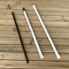 Wrapped Jumbo Straws, 10.25", Polypropylene, Black, 500/Pack, 4 Packs/Carton