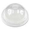 Pet Cold Cup Dome Lids, Fits 9 Oz To 12 Oz Cold Cups, Plastic, Clear, 100/Pack