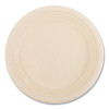 Bagasse Pfas-Free Dinnerware, Plate, Sugarcane, 9" Dia, Tan, 500/Carton