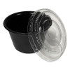 Souffle/Portion Cups, 4 Oz, Plastic, Black, 2,500/Carton