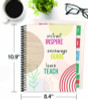 Teacher Planners, Weekly/Monthly, 7 Classes, True To You Artwork, Multicolor Cover, 11 x 8.5 Sheets, 12-Month (July To June)