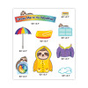 Curriculum Bulletin Board Sets, 54-Piece Set, Dress Me For The Weather, 23.5" x 7.5", Multicolor