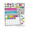 Calendar Bulletin Board Sets, 129-Piece Set, Kind Vibes, 23" x 17", Multicolor