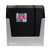 Eight-Pocket Portfolio With Security Flap, Polypropylene, 8.5 X 11, Black/White