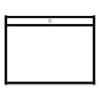 Stitched Shop Ticket Holders, Super Heavy-Duty, Top Load 12 x 9 Insert, Clear Front, Black Border, 25/Box