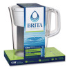 Tahoe Water Pitcher With Elite Filter, 10 Cups, Bright White, 2/Carton