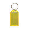 Key Tags, Metal/Plastic, Green/Orange/Purple/Yellow, 4/Pack