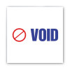Pre-Inked Shutter Stamp, Red/Blue, Void, 1.63 x 0.5