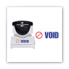 Pre-Inked Shutter Stamp, Red/Blue, Void, 1.63 x 0.5