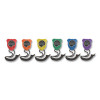 Water-Resistant Stopwatches, Accurate To 1/100 Second, Assorted Colors, 6/Box