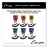 Water-Resistant Stopwatches, Accurate To 1/100 Second, Assorted Colors, 6/Box