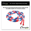 Segmented Plastic Jump Rope, 16 Ft, Red/Blue/White