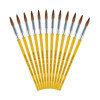 Watercolor Brush Set, Size 12, Camel-Hair Blend, Round Profile, 3/Pack