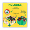 Ultimate Crayon Collection With Caddy And Sharpener, Regular Size, 0.31" x 3.63", 152 Assorted Colors, 152/Pack