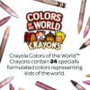 Colors Of The World Crayons, Regular Size, 0.31" x 3.63", 24 Assorted Colors, 24/Pack