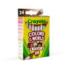 Colors Of The World Crayons, Regular Size, 0.31" x 3.63", 24 Assorted Colors, 24/Pack