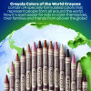 Colors Of The World Crayons, Regular Size, 0.31" x 3.63", 24 Assorted Colors, 24/Pack