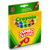 Jumbo Crayons, Assorted Colors, 8/Box