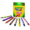 Jumbo Crayola Crayons, Jumbo Size, 0.56" x 5", 8 Assorted Colors, 8/Box